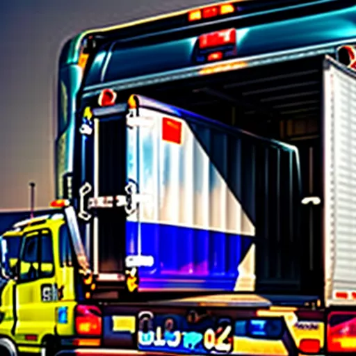 Truck Driver Inspecting Cargo