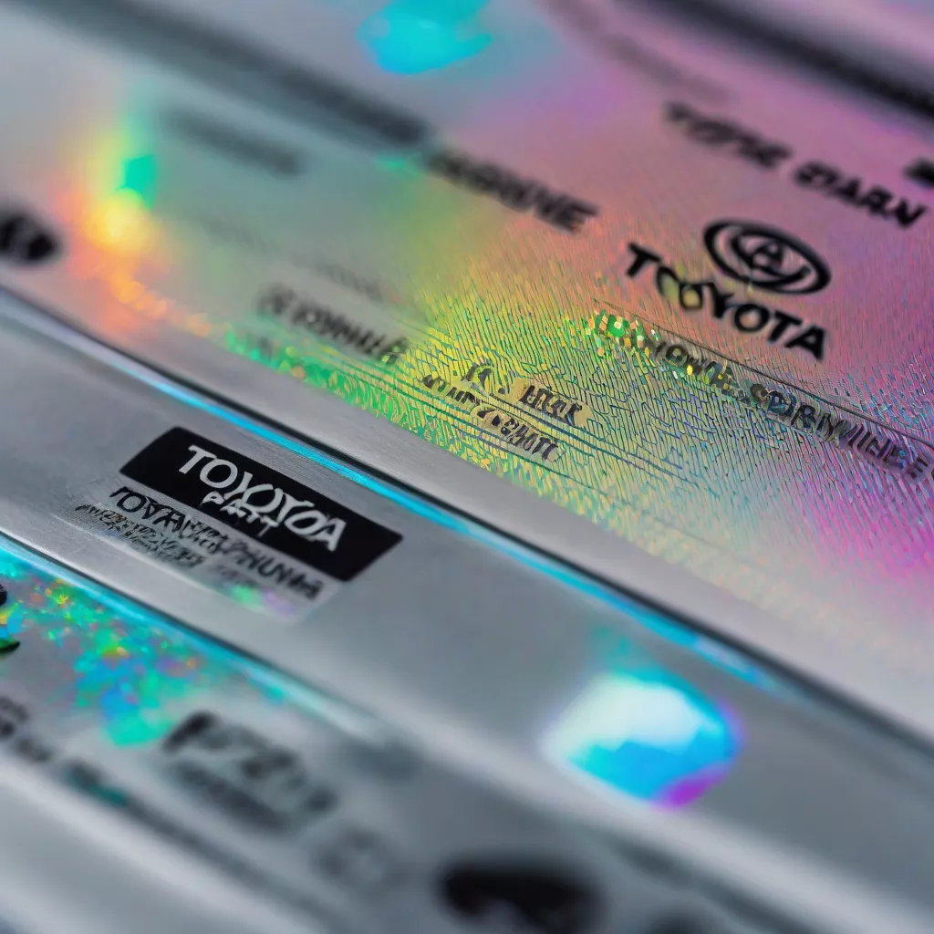 Tem chính hãng Toyota