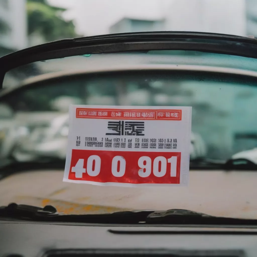 Car inspection sticker