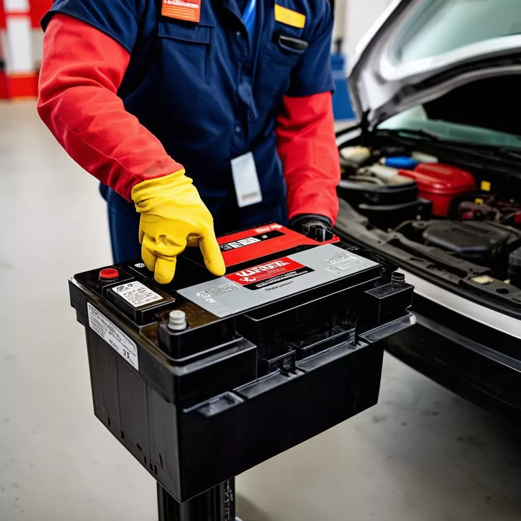 Replacing a car battery