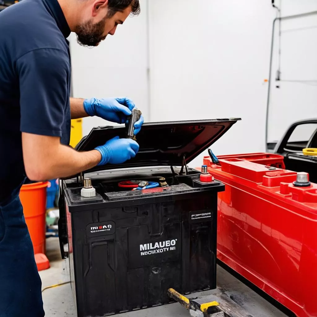 Truck battery replacement