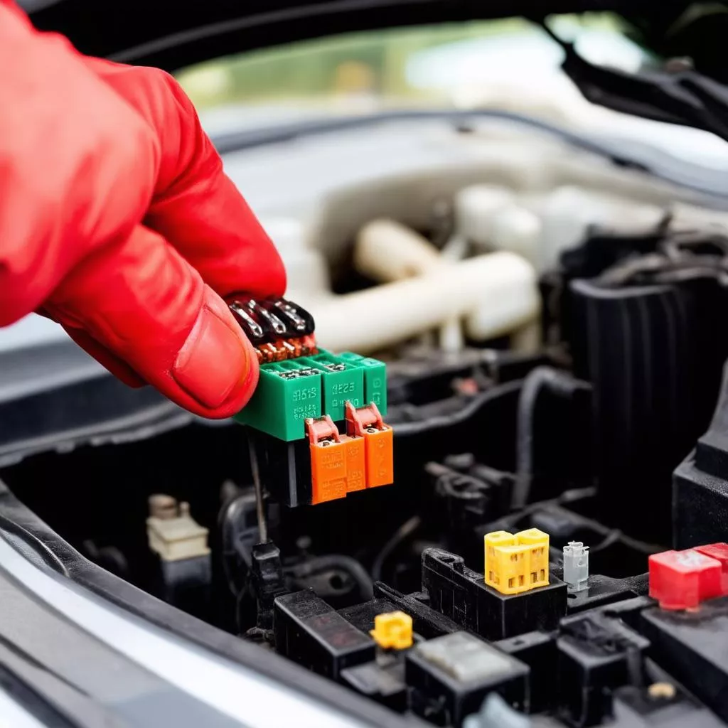 Sostituzione del fusibile del contachilometri