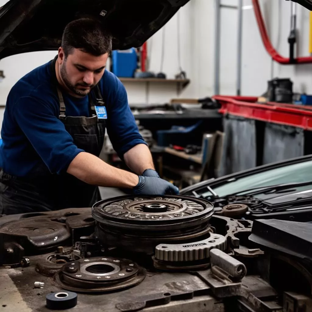Replacing a car clutch