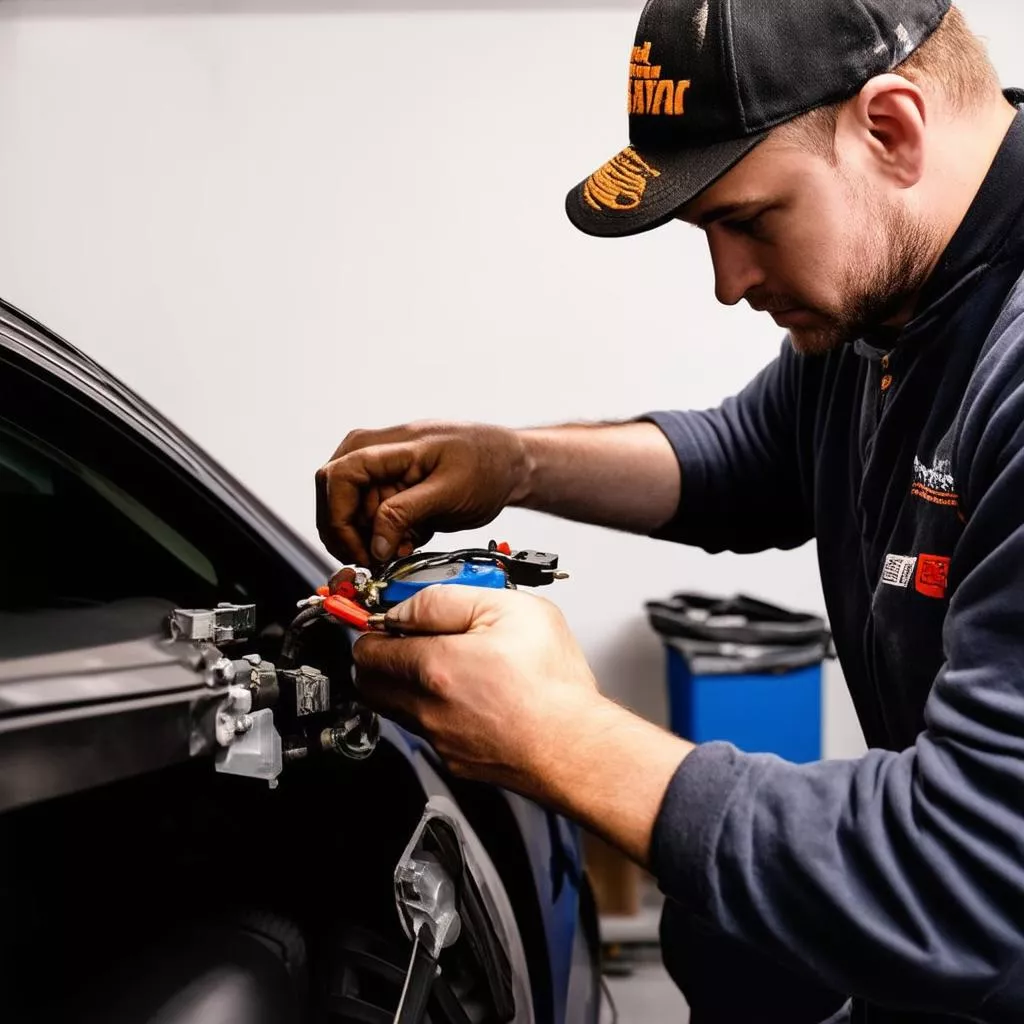 Thay công tắc đèn pha ô tô