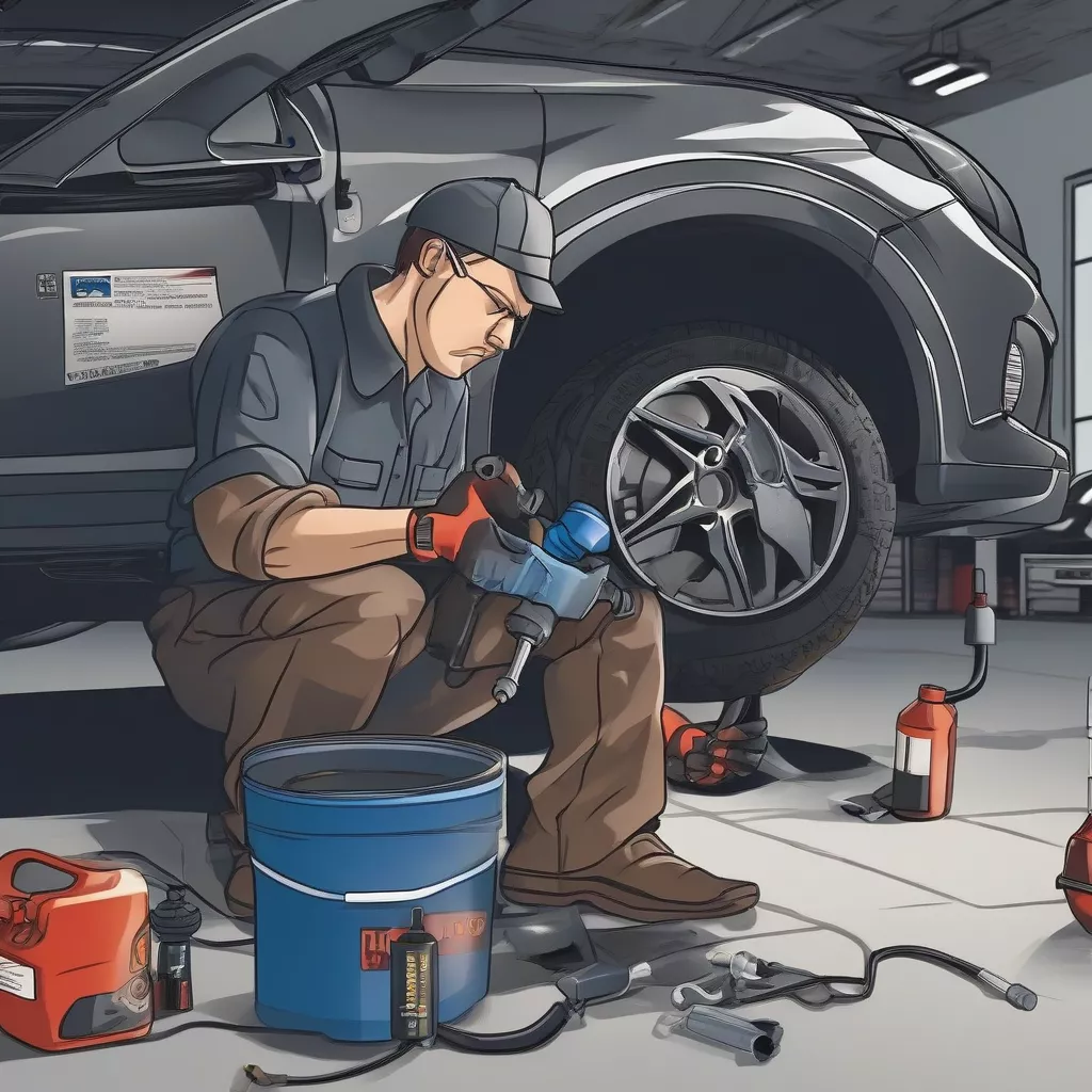 Changing brake fluid