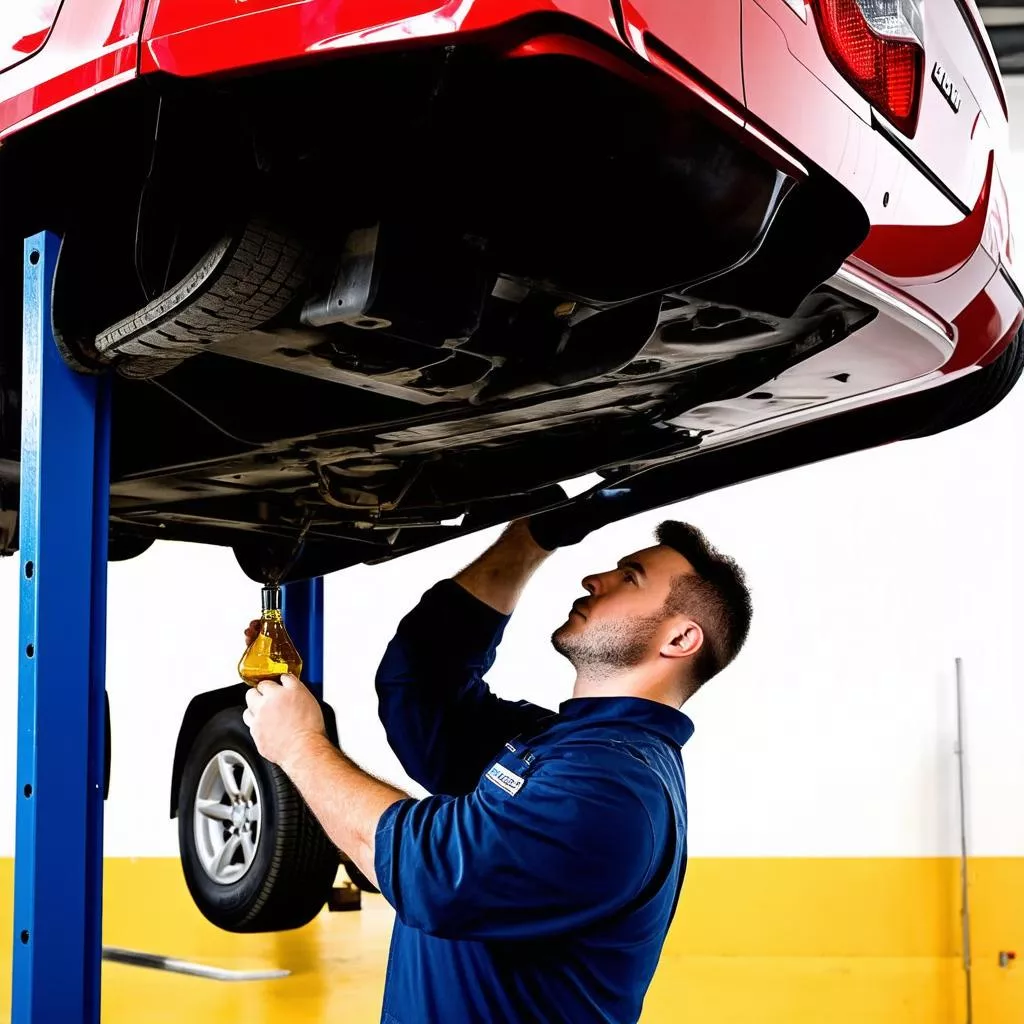 Thay dầu xe ô tô