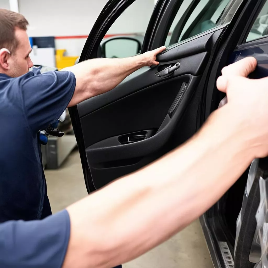 Thay gioăng cao su cửa ô tô