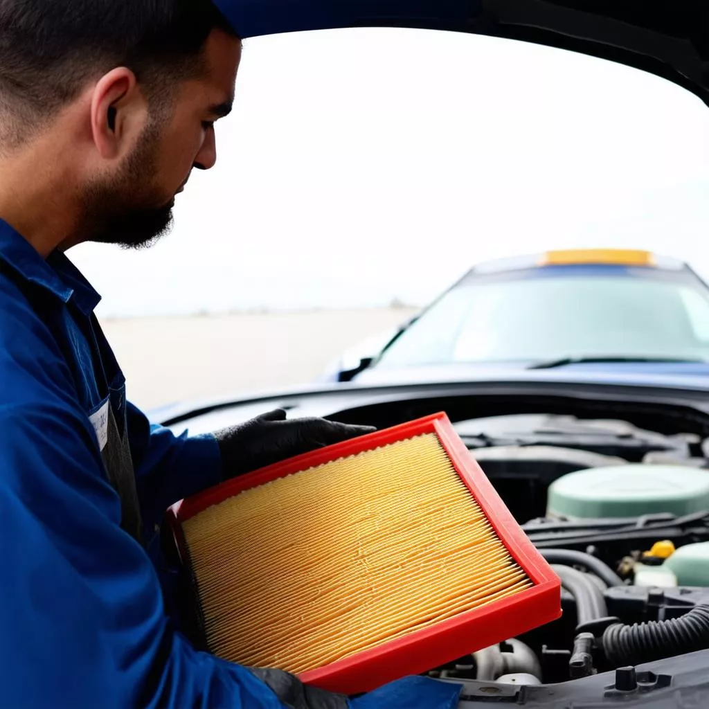 Thay lọc gió ô tô