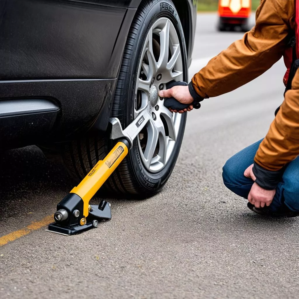 Thay lốp ô tô an toàn