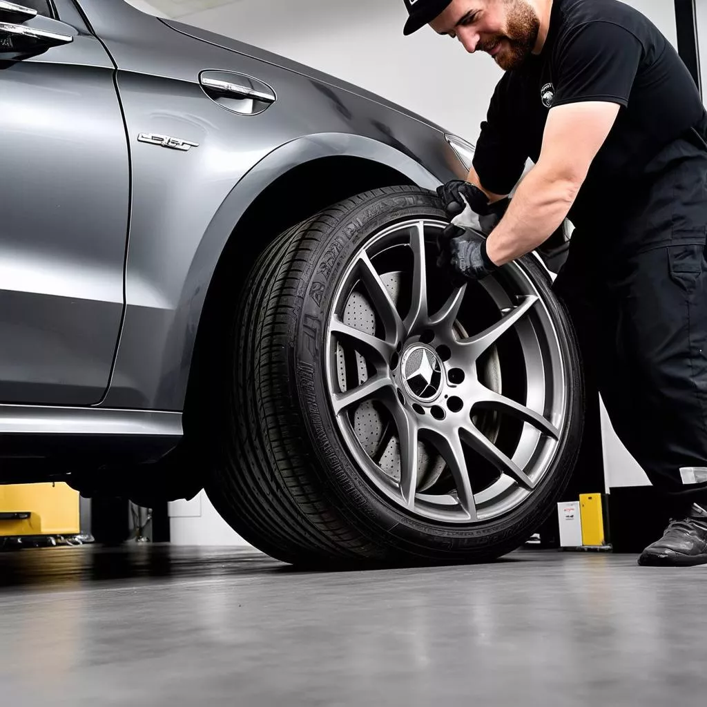 Mercedes-Benz Tire Replacement in Hanoi