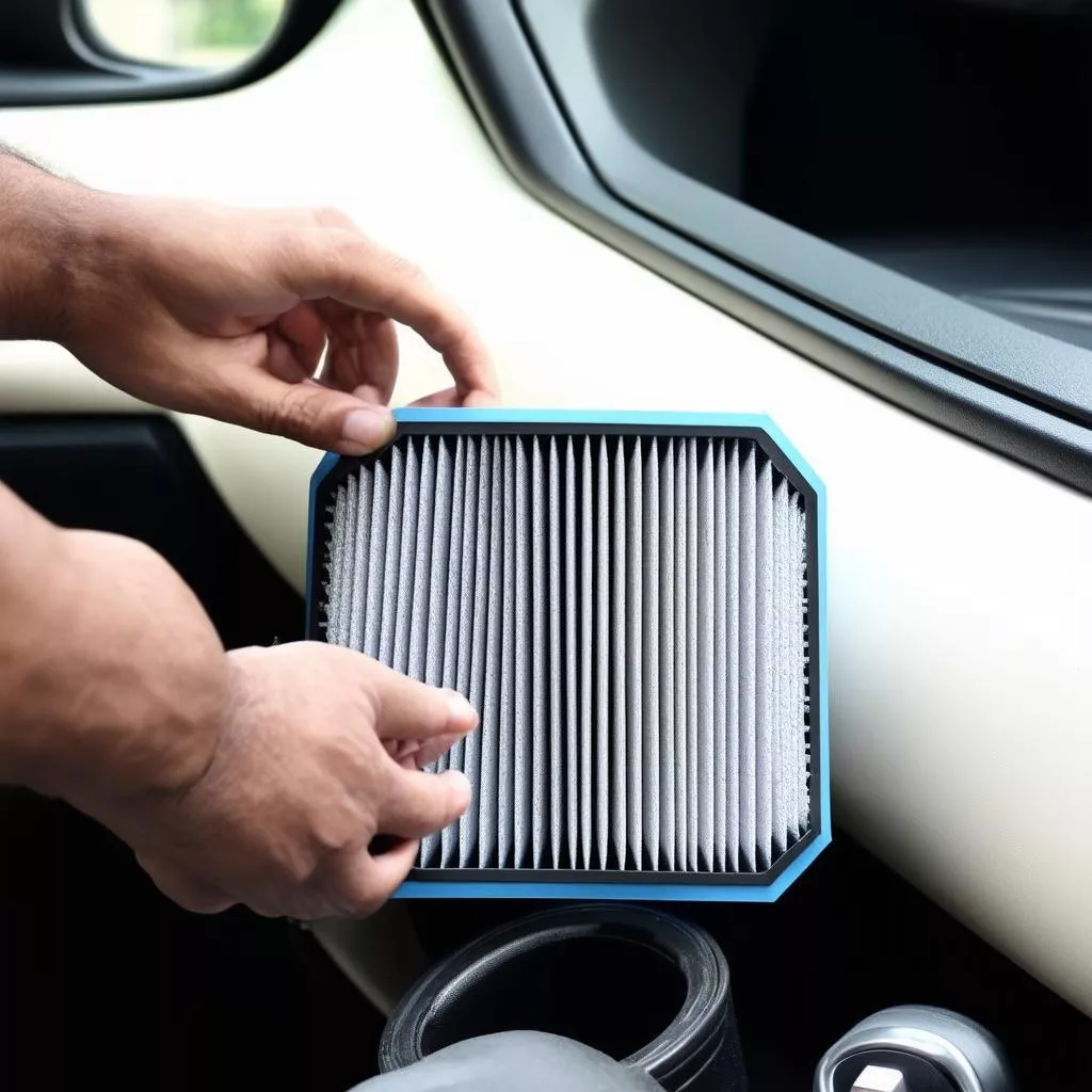 Thay màng lọc không khí ô tô LifePro