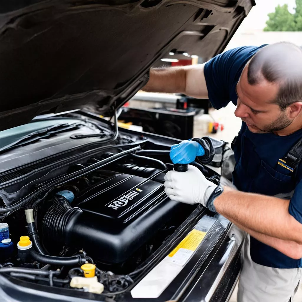 Thay nước làm mát xe ô tô