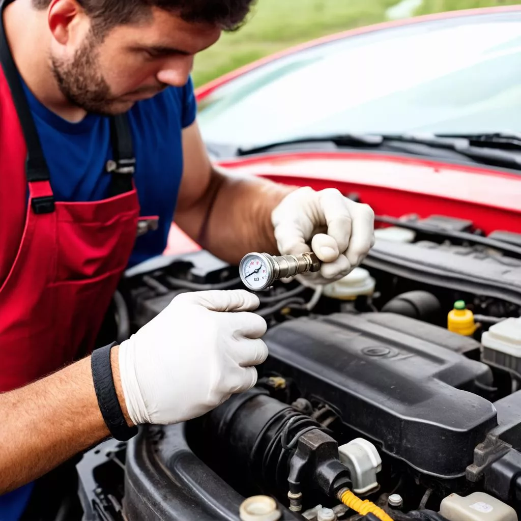 Replacing a car temperature sensor