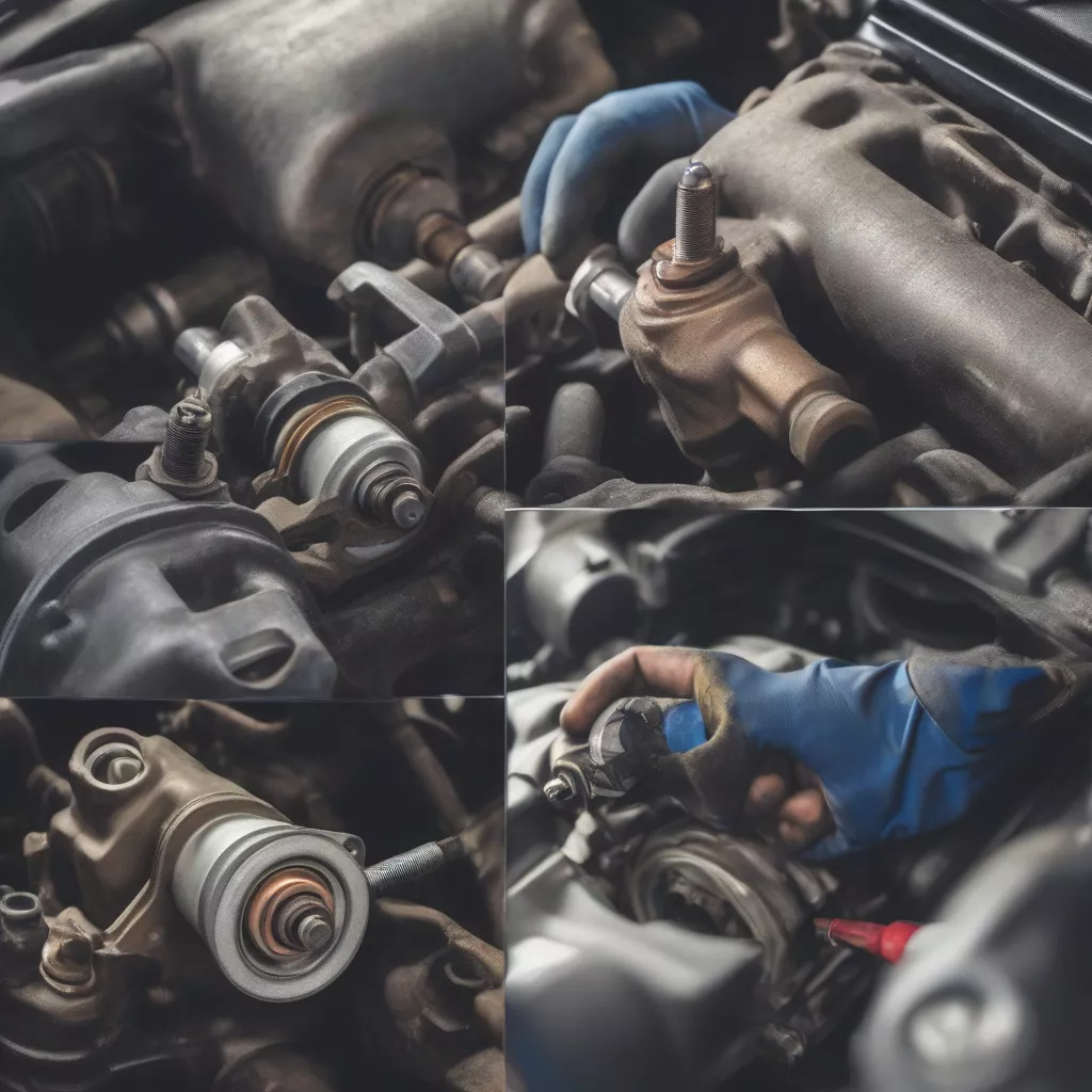 トラックのセルモーター交換