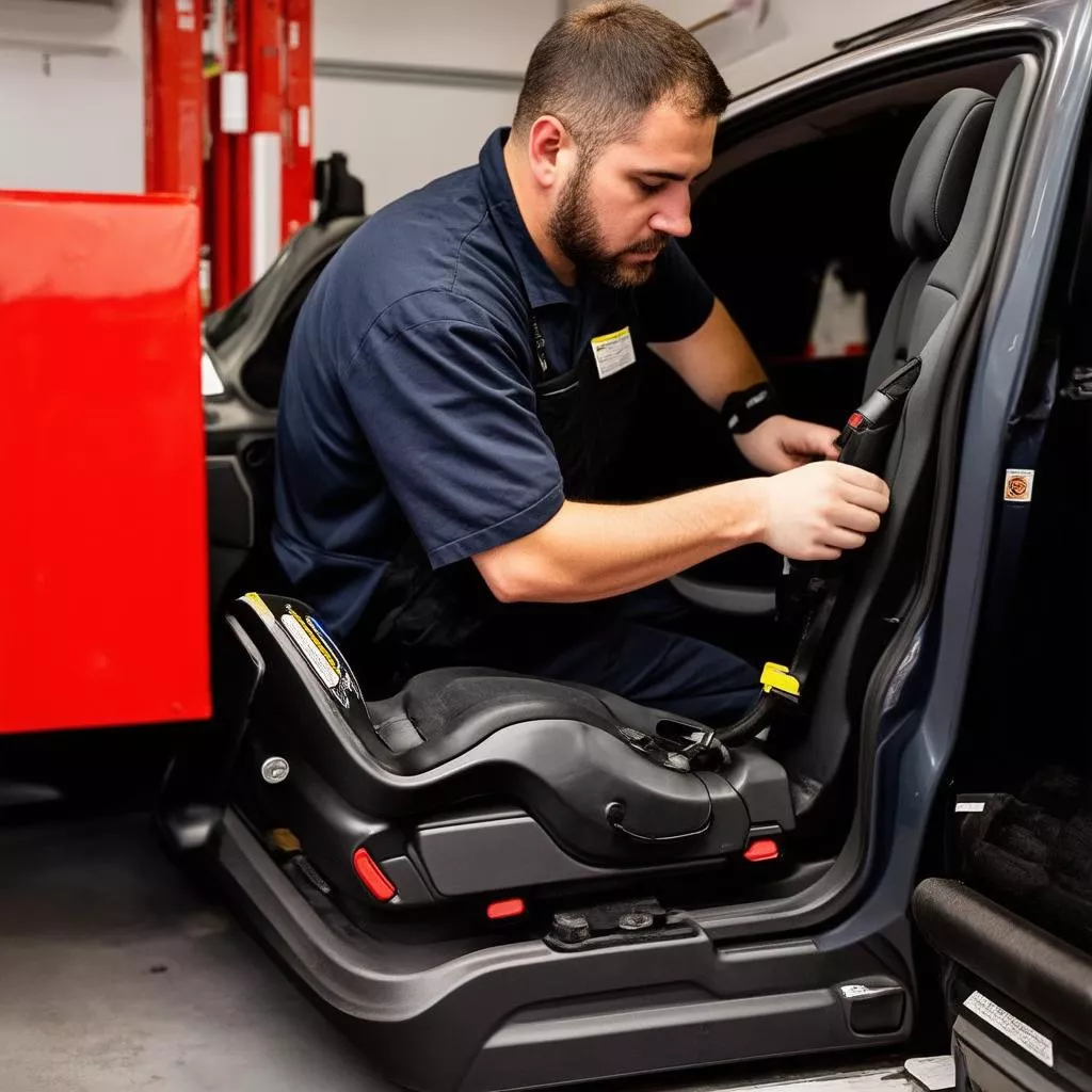 Thay thế thanh trượt ghế ô tô