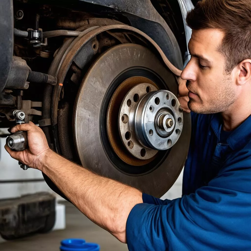 Remplacement d'un tambour de frein