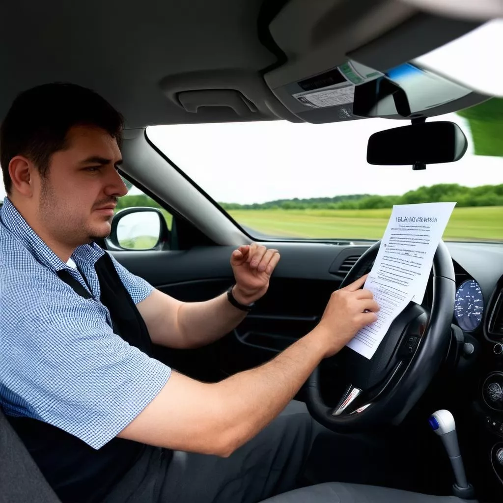 Thi sát hạch bằng lái xe ô tô