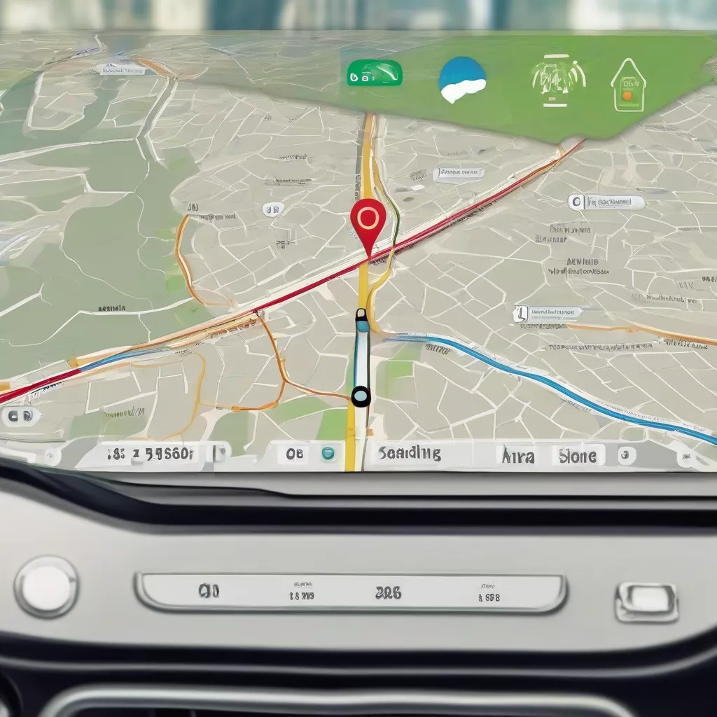 GPS instalado num camião