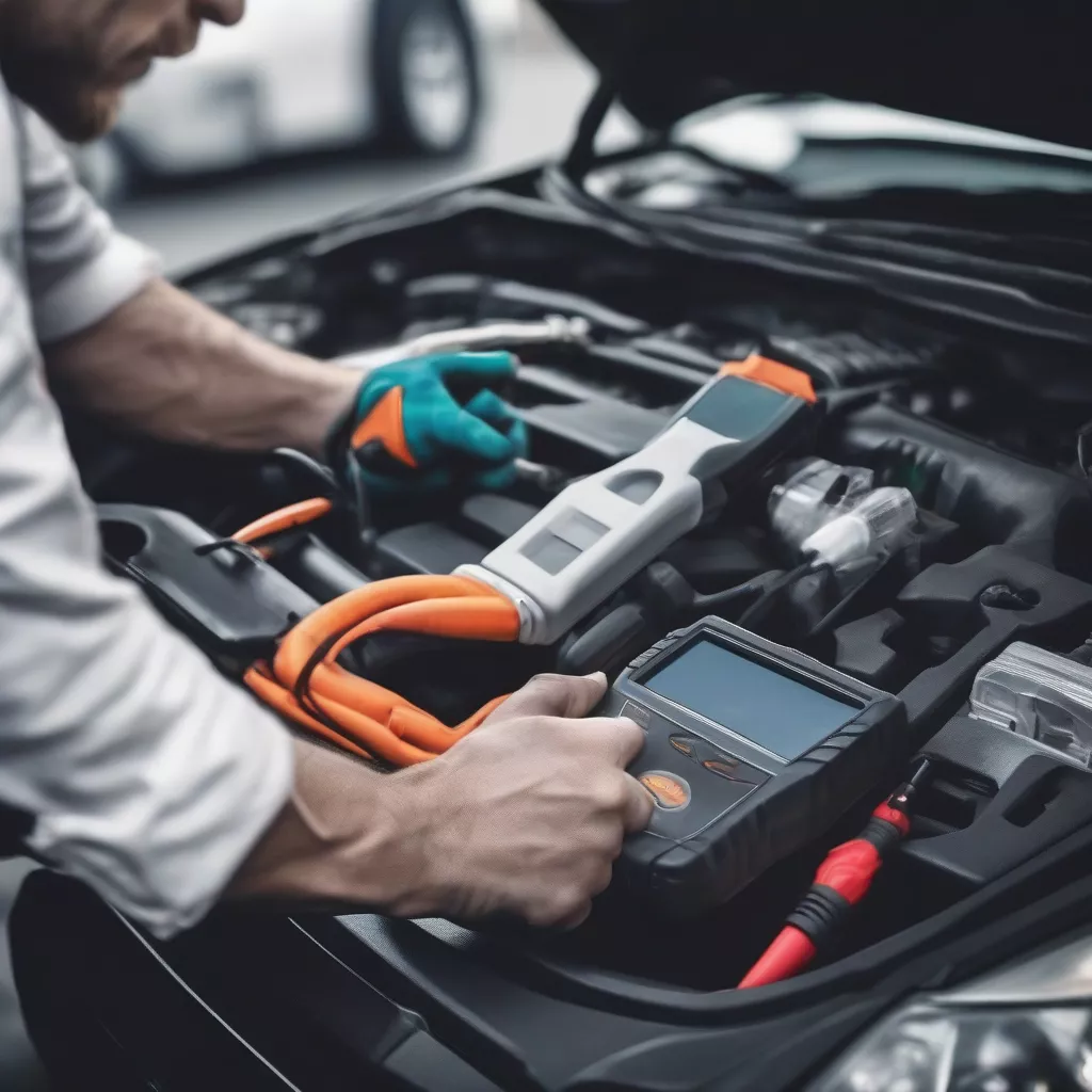 Modern auto repair equipment