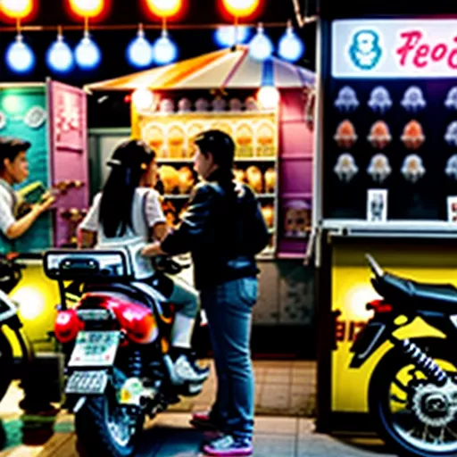 Mobile bubble tea cart design