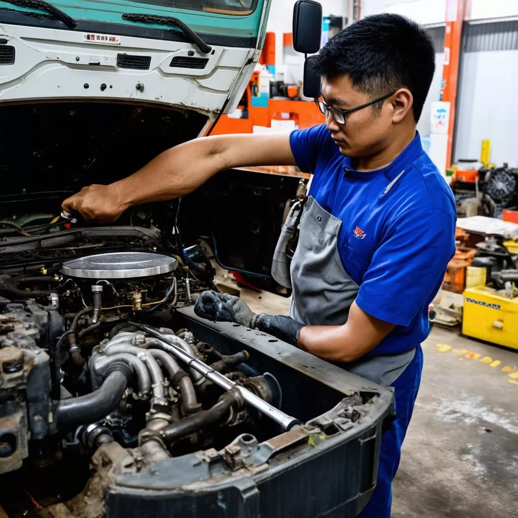 Thợ sửa chữa xe tải Đà Nẵng