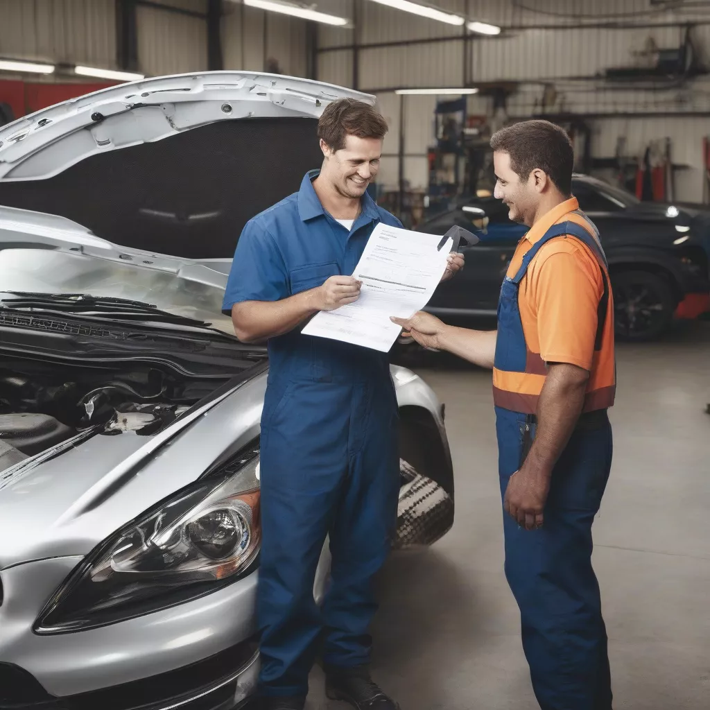 Collecting truck repair documents