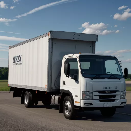 Kofferaufbau des Isuzu FRR90NE4 6,5t LKW mit Flügeltüren