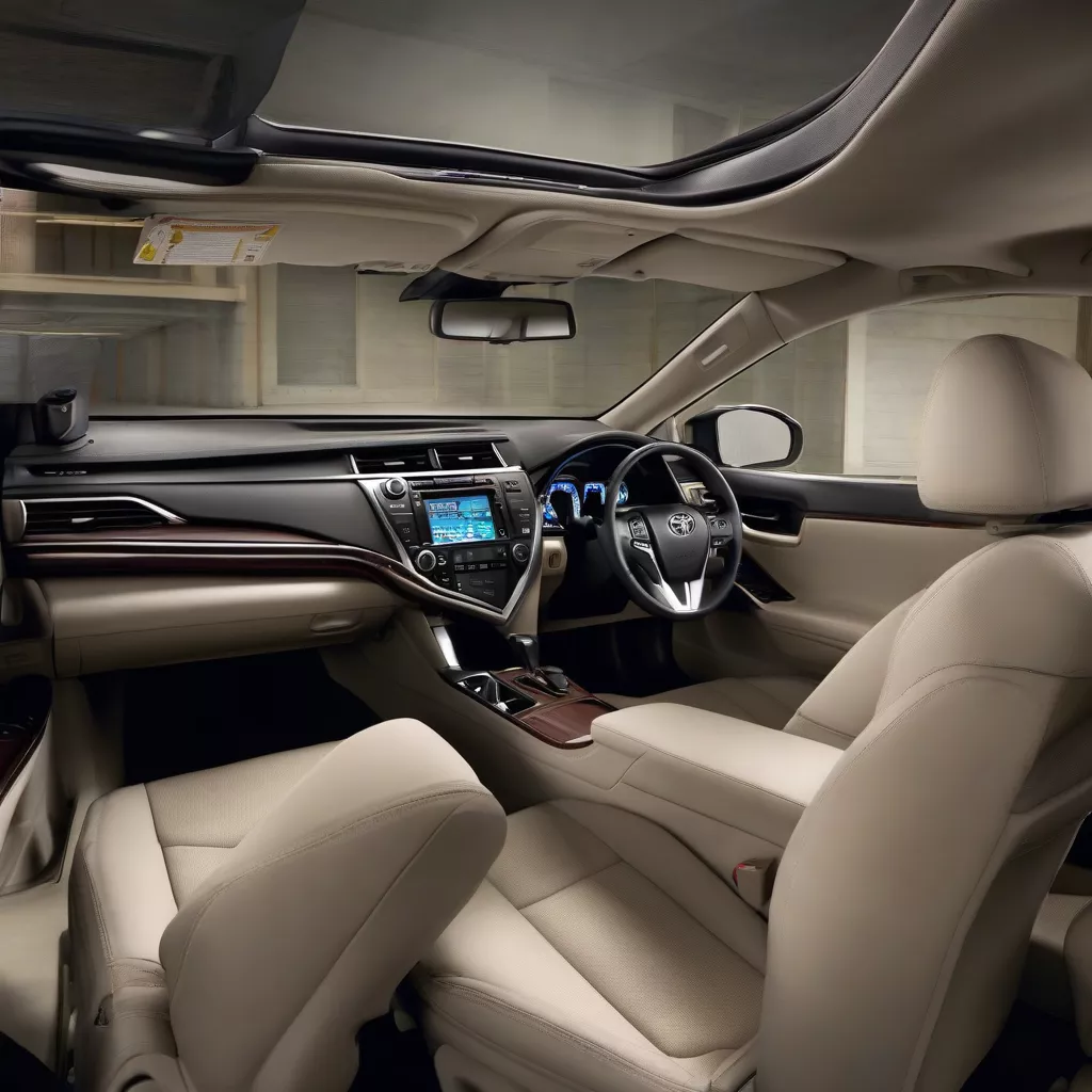 टोयोटा कैमरी 2017 का विशाल इंटीरियर
