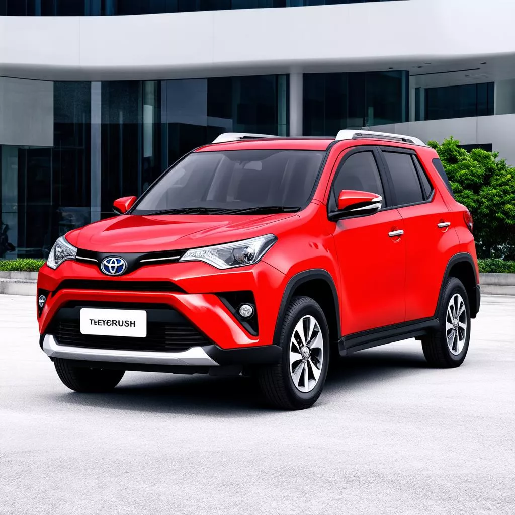 Toyota Rush 2018 màu đỏ