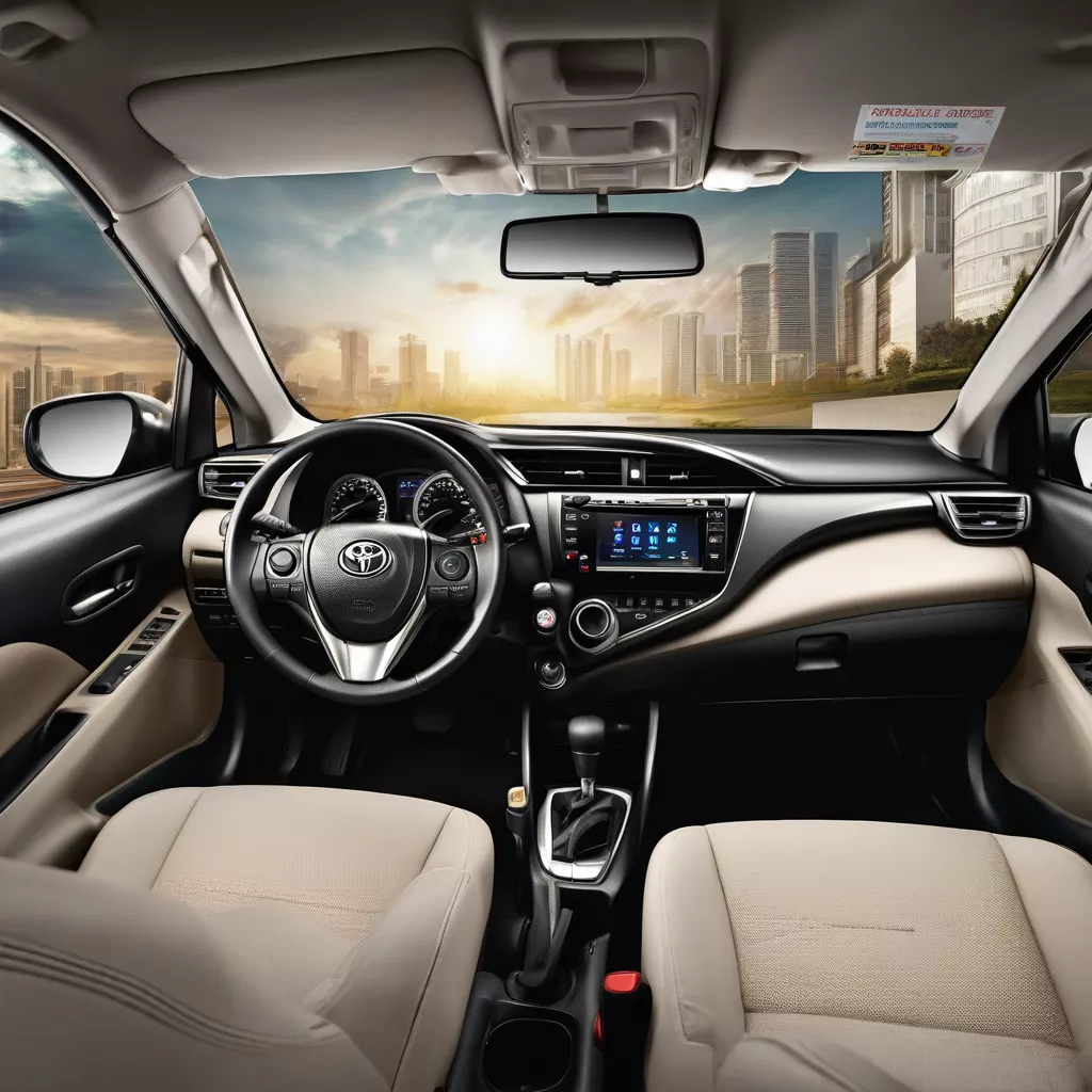 Interior do Toyota Vios 2019