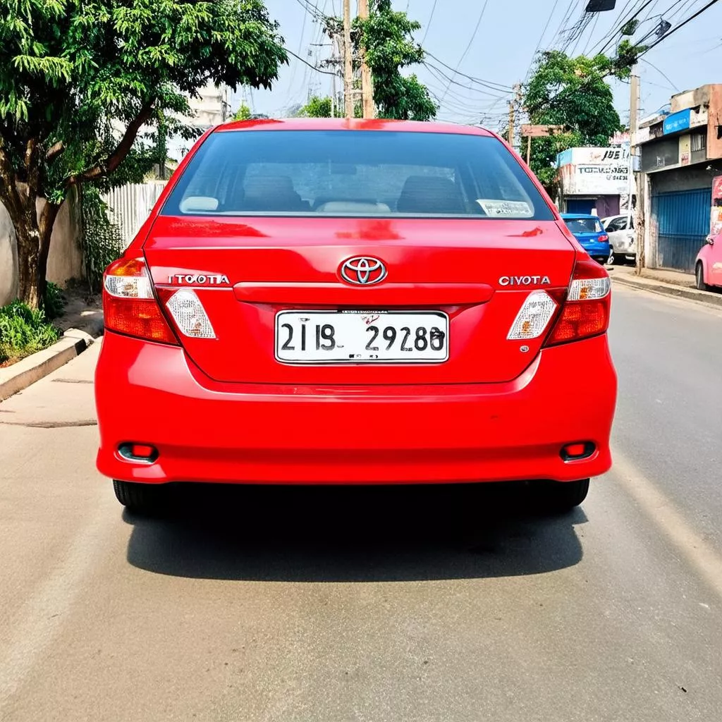 Toyota Vios đỏ