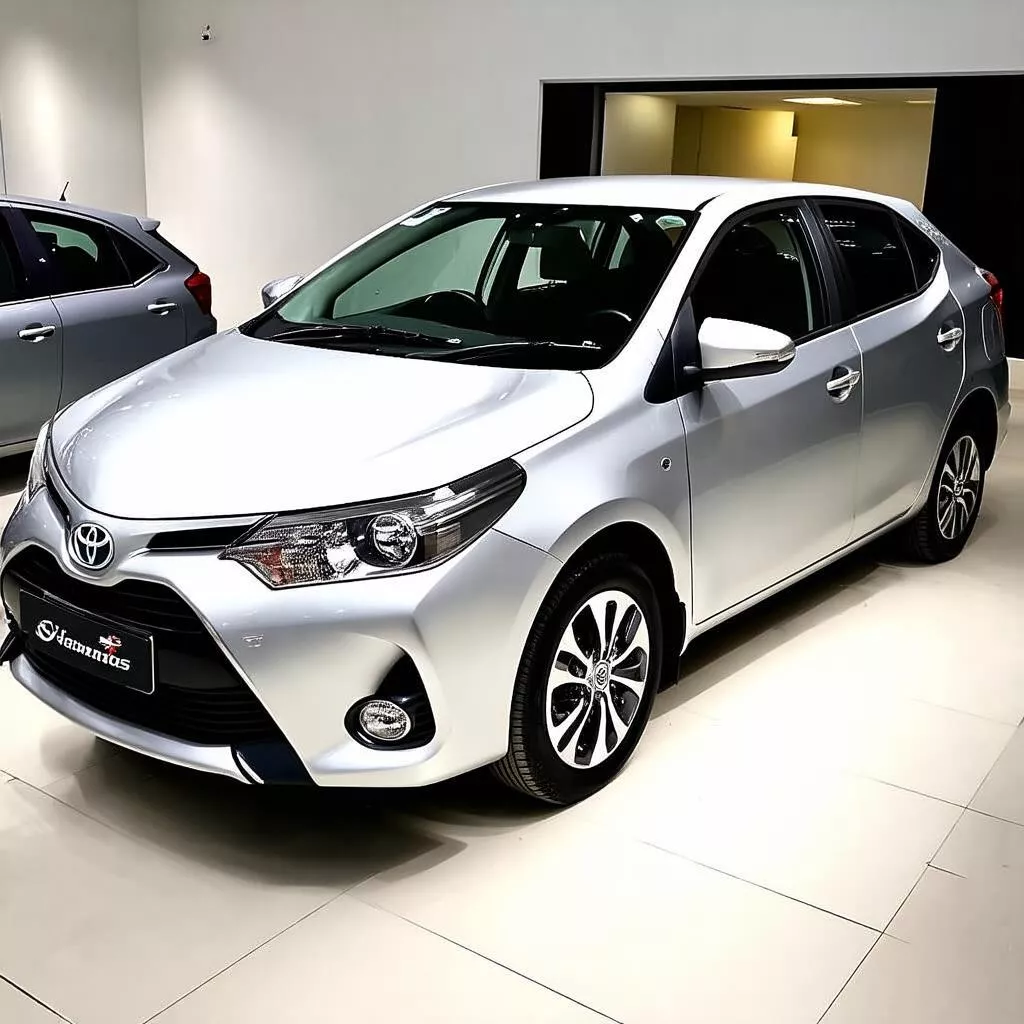 Toyota Vios màu bạc