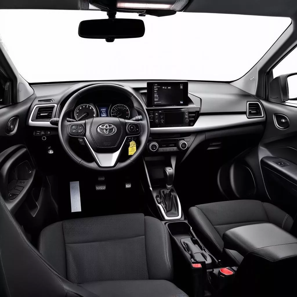 Interior do Toyota Yaris 2019
