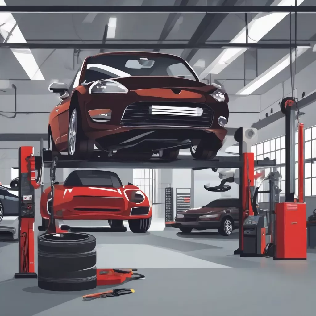 Trang thiết bị hiện đại garage ô tô