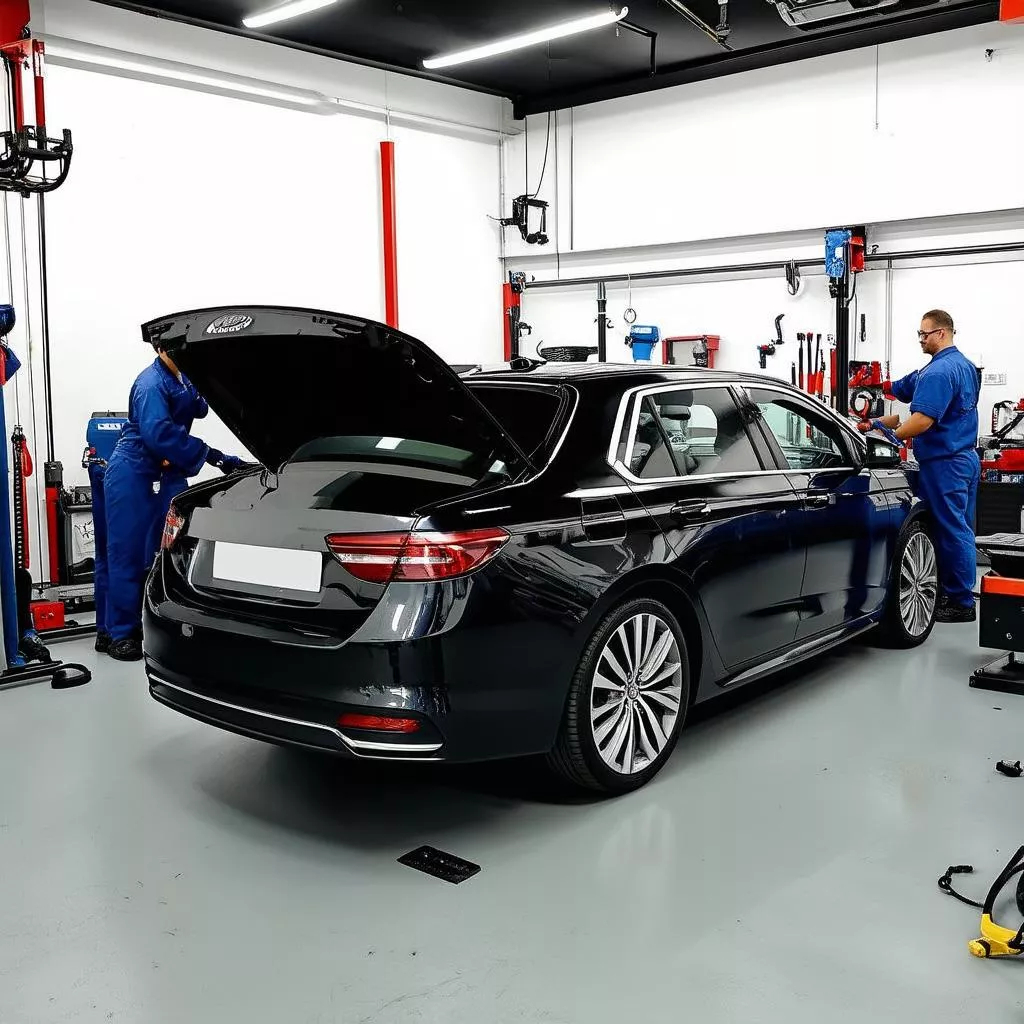 Moderne Autowerkstatt