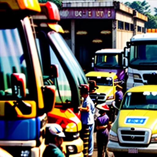 Truck inspection center in Binh Duong