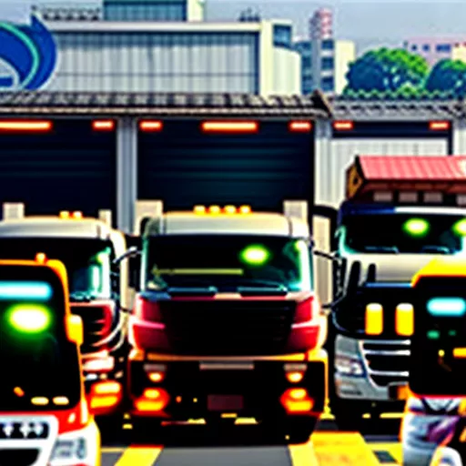 Truck inspection center in Hanoi