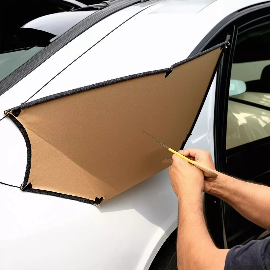 Tự Làm Tấm Chắn Nắng Ô Tô: Giải Pháp Tiết Kiệm Cho Ngày Hè Nóng Bức