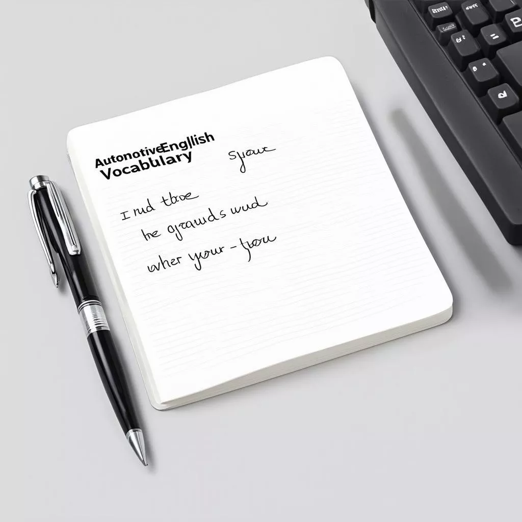 Sổ tay từ vựng tiếng Anh chuyên ngành ô tô