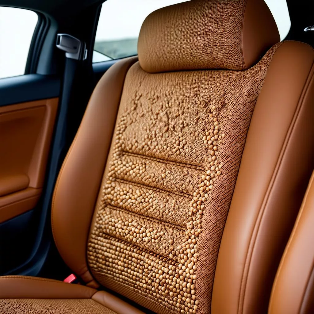 Nâng Niu Lưng Bạn Cùng Tựa Lưng Hạt Gỗ Ô Tô