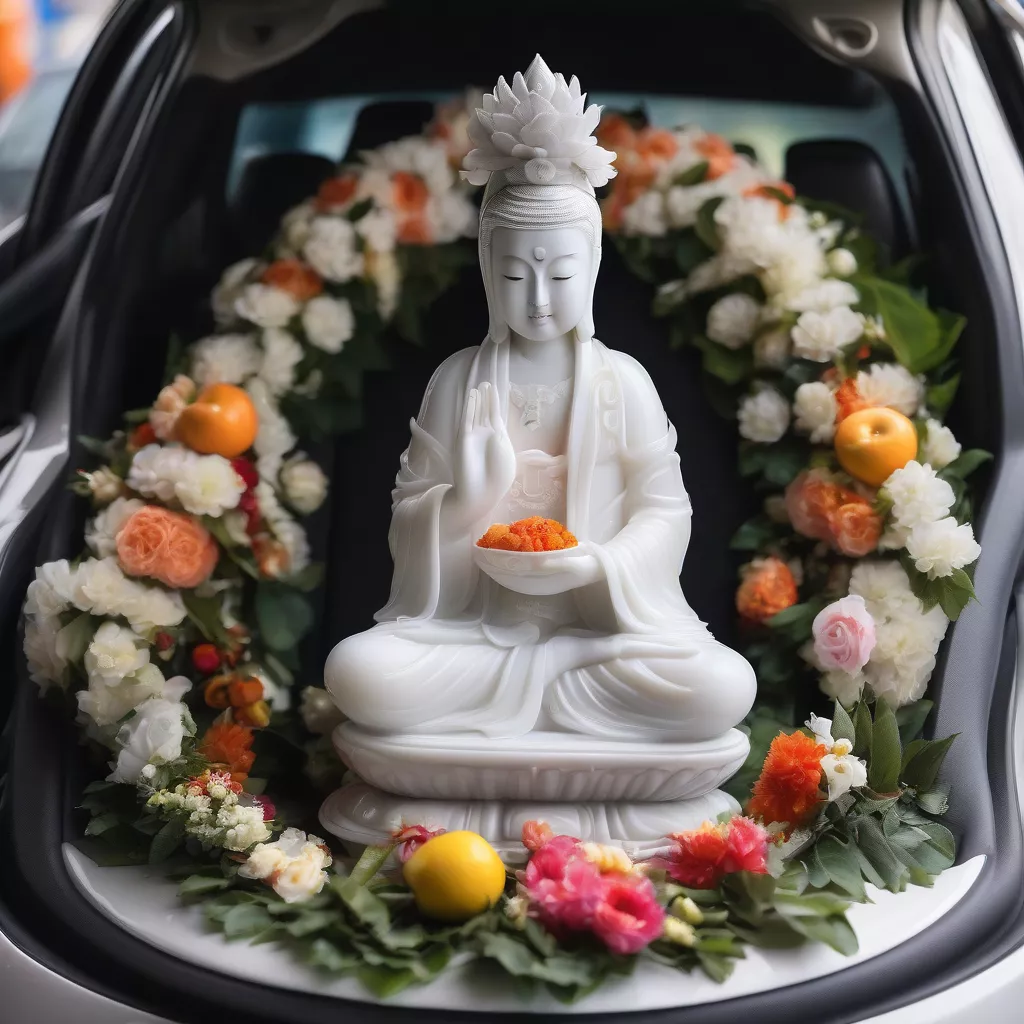 Ý nghĩa tượng Phật Bà Quan Âm để trong xe ô tô và lưu ý khi thỉnh