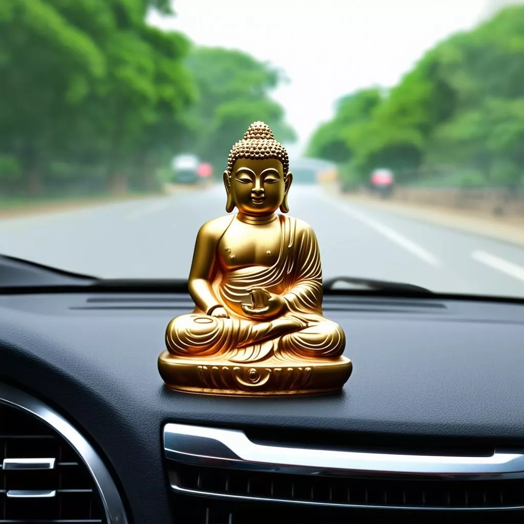 Tượng phong thủy trên taplo ô tô