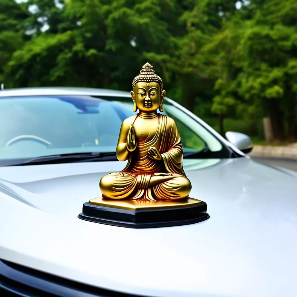 Bình An Trên Mọi Nẻo Đường Với Tượng Quan Âm Bồ Tát Để Xe Ô Tô