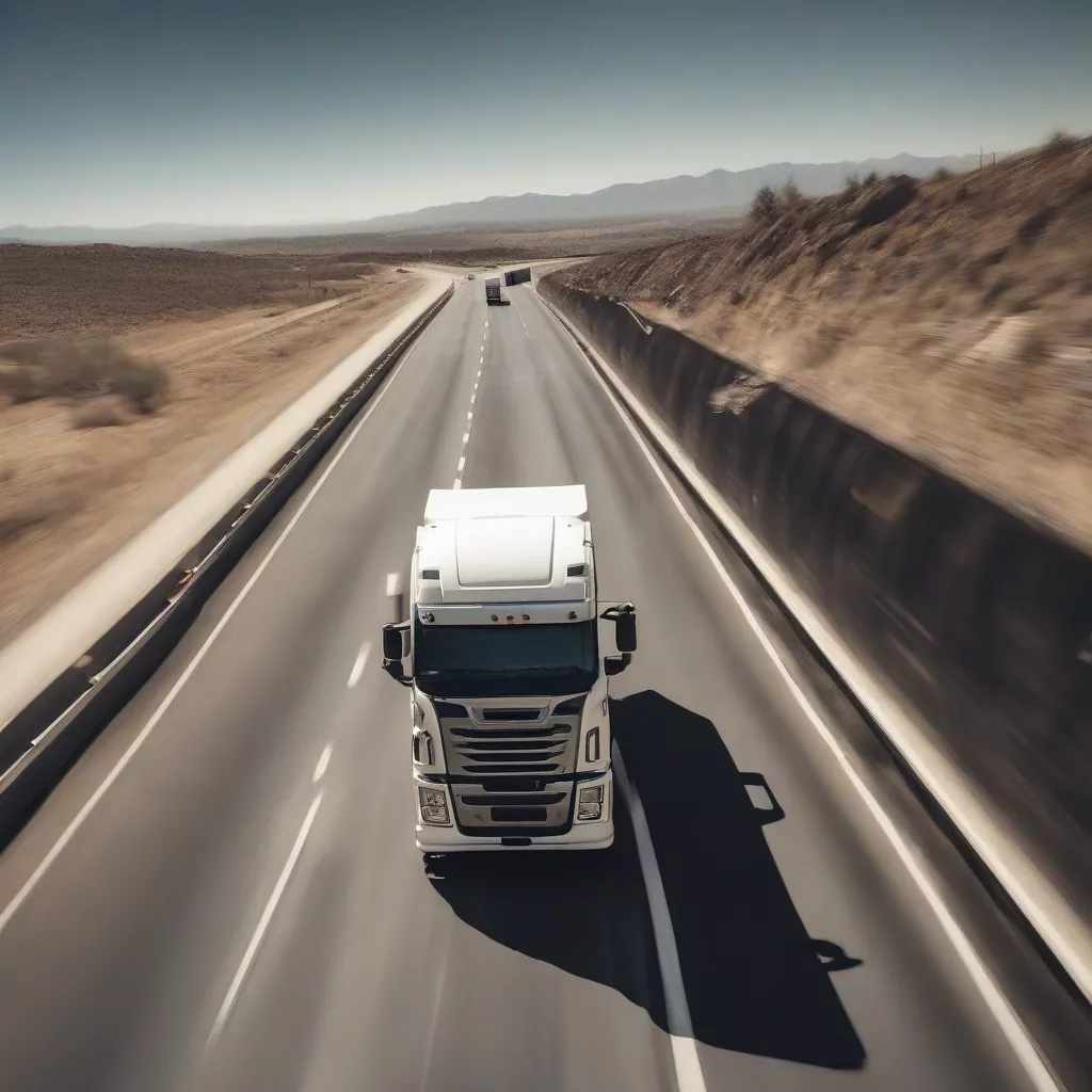 Truck Driver on the Highway