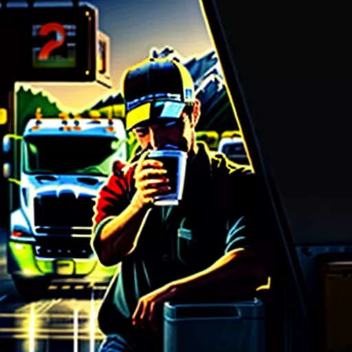 Minum kopi saat mengemudi