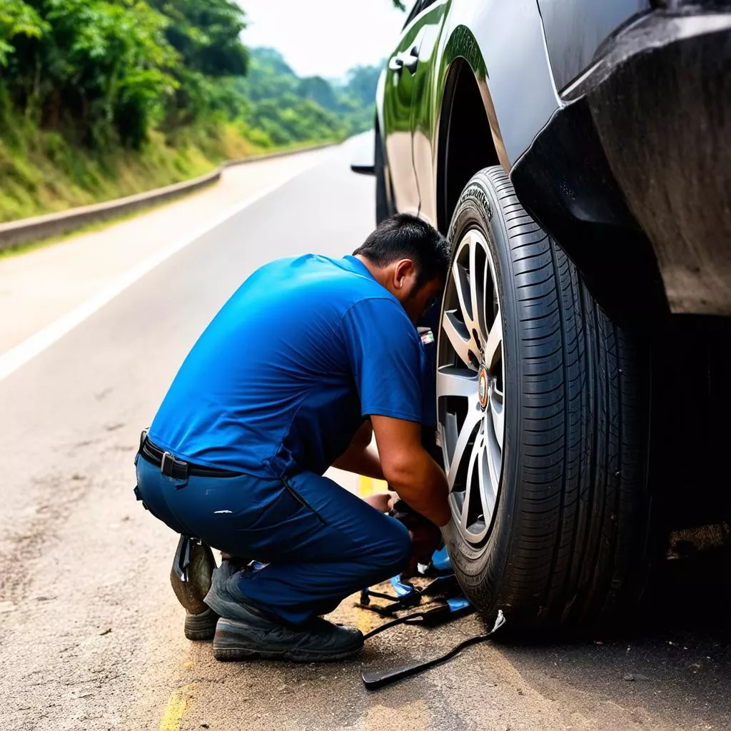 Vá Vỏ Ô Tô Đà Lạt: Cứu Tinh Cho Chuyến Hành Trình Êm Ái