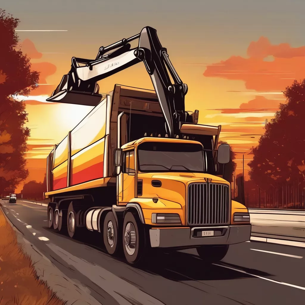 Vận Chuyển Máy Múc Bằng Xe Tải