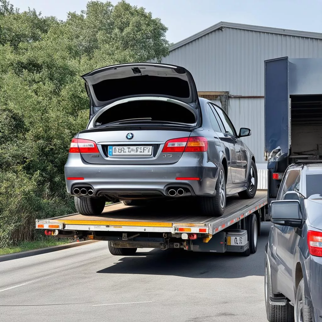 Vận chuyển xe ô tô bằng xe tải