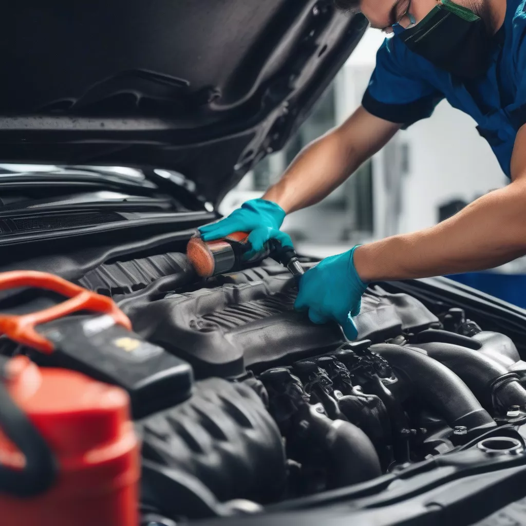 Vệ sinh buồng đốt ô tô