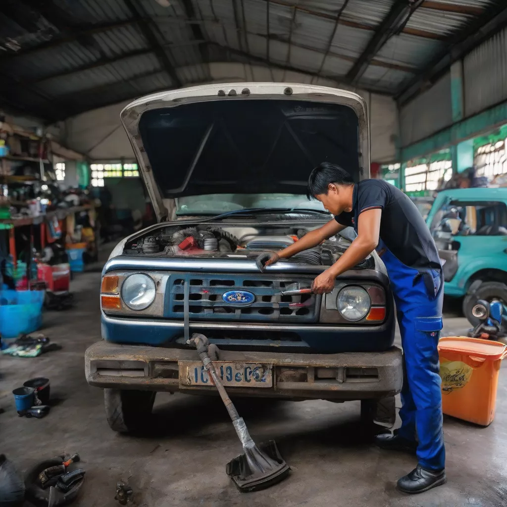 Truck engine cleaning